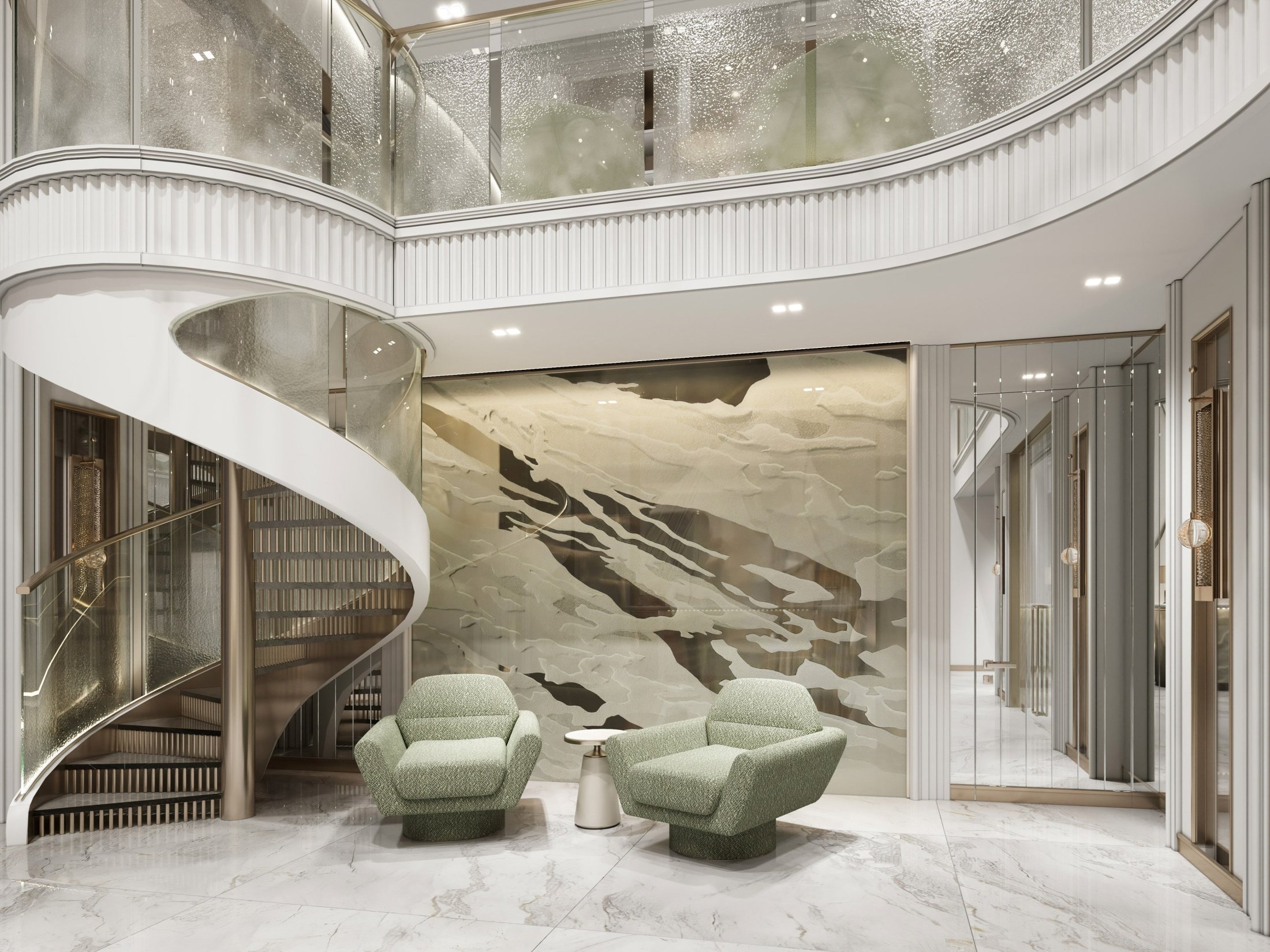 Зона ожидания в лобби