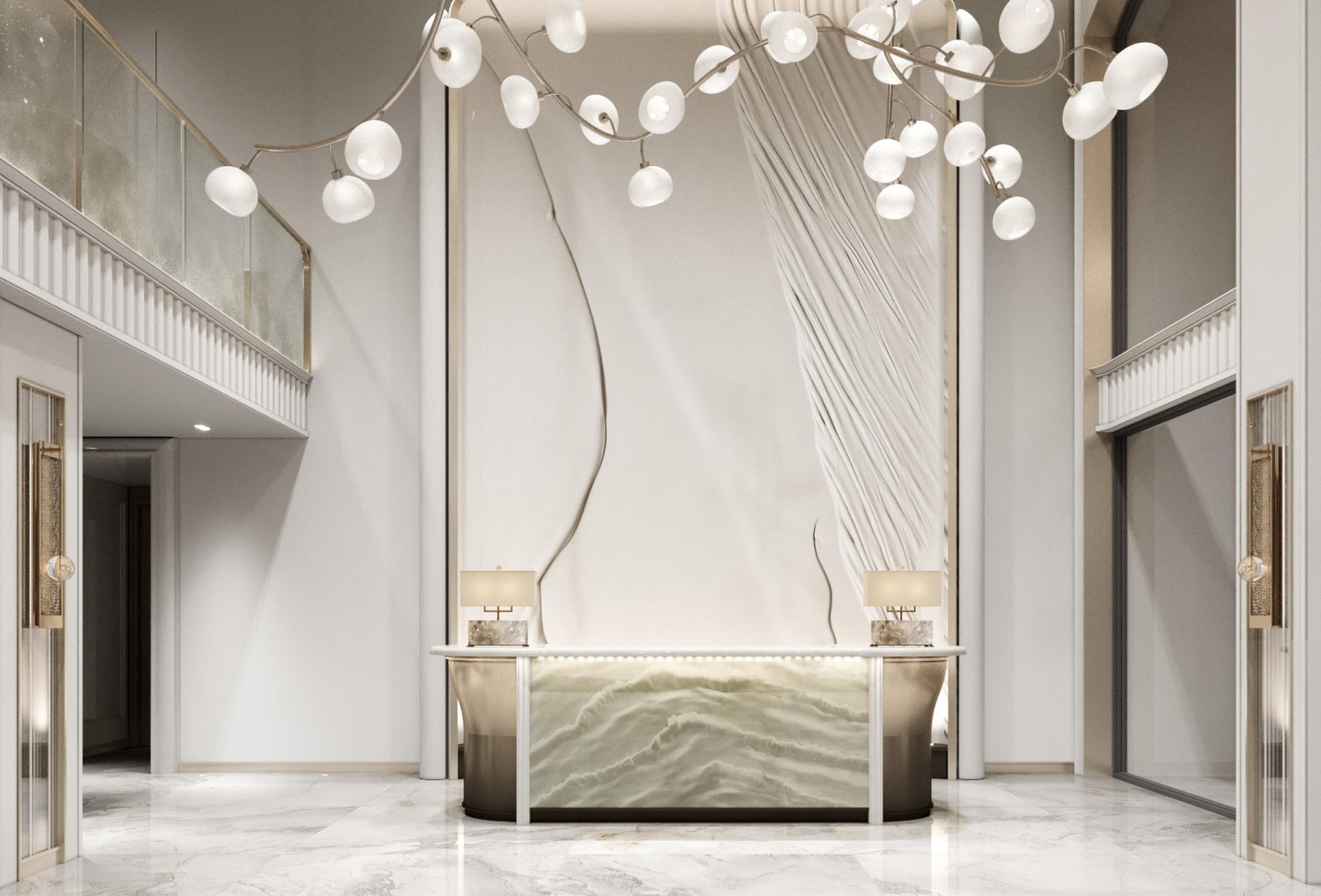 Ресепшен в лобби