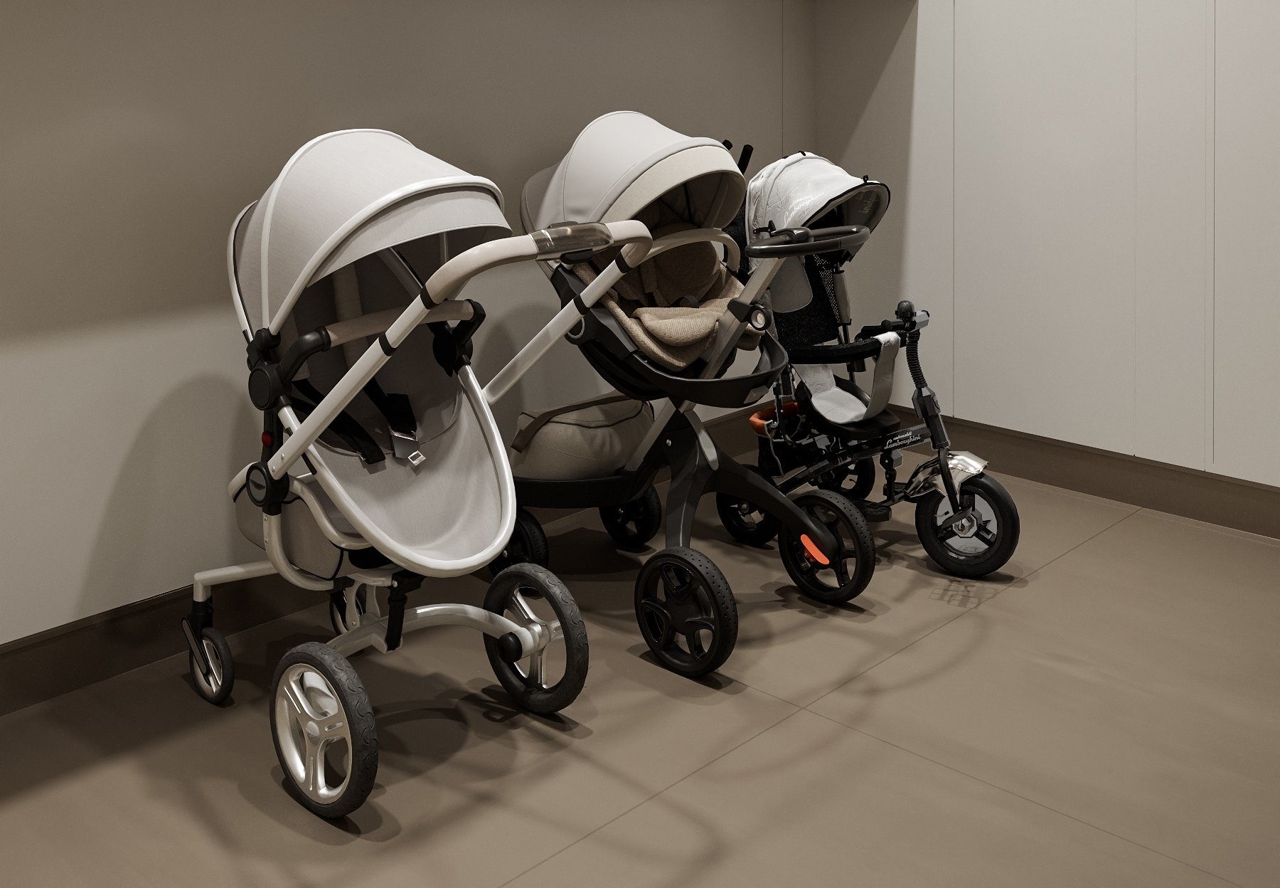 Колясочная в лобби