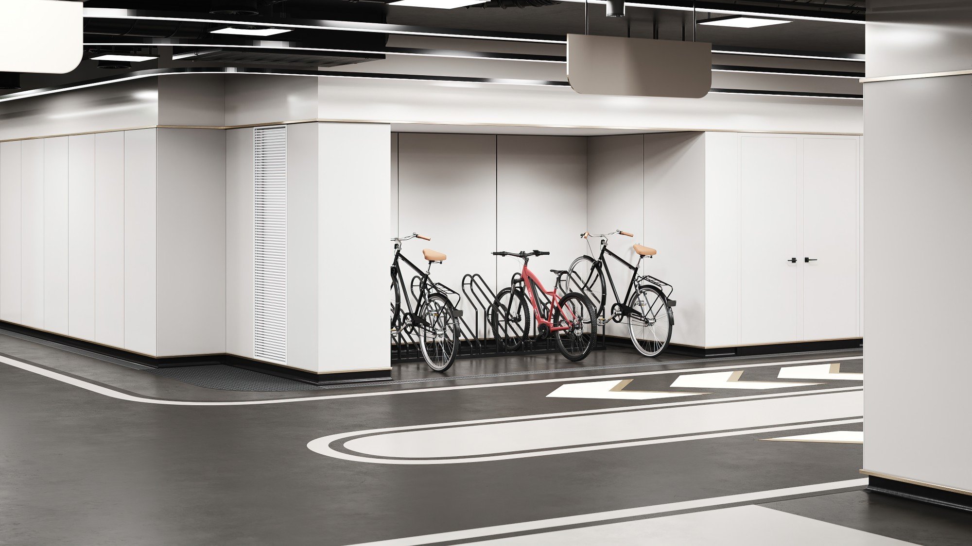Места для хранения велосипедов