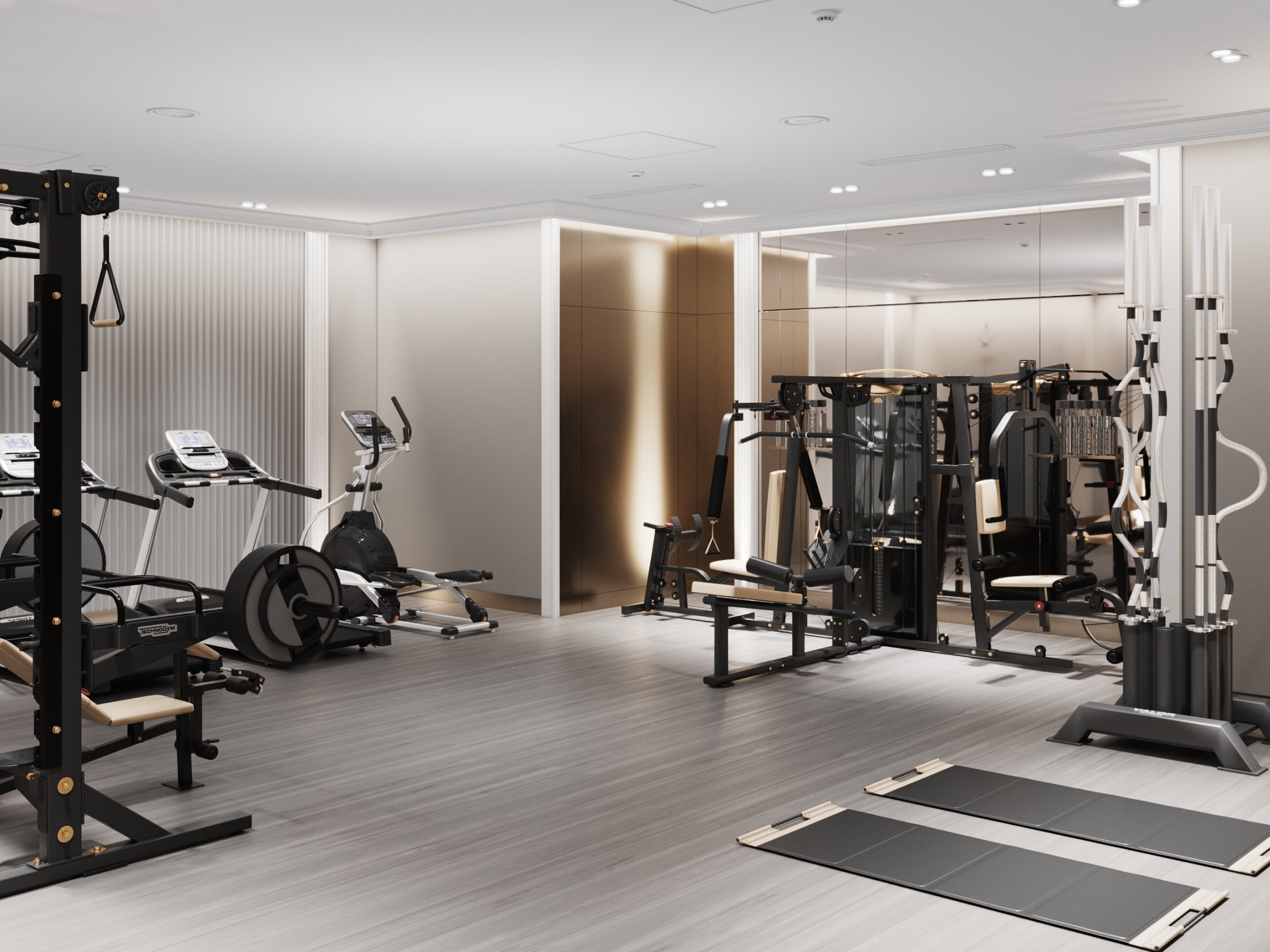 Зона силовых и кардио тренажёров