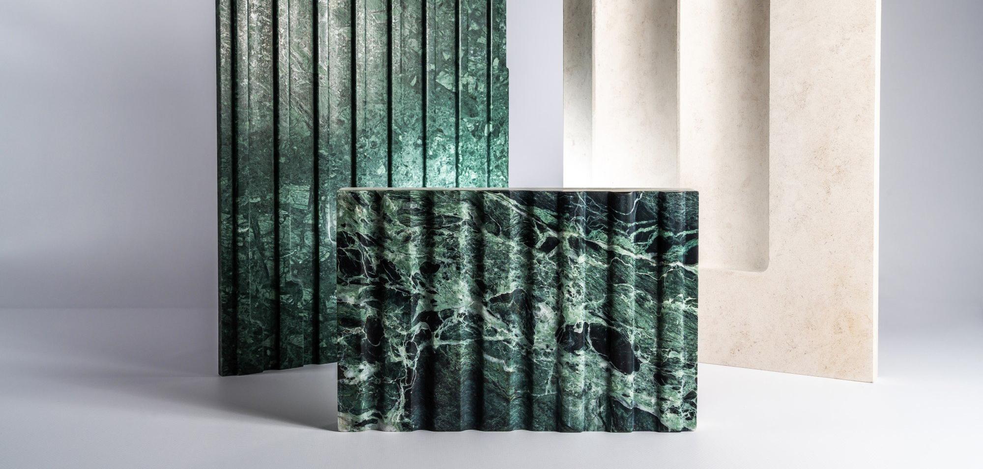 Материалы отделки фасада: мрамор, известняк