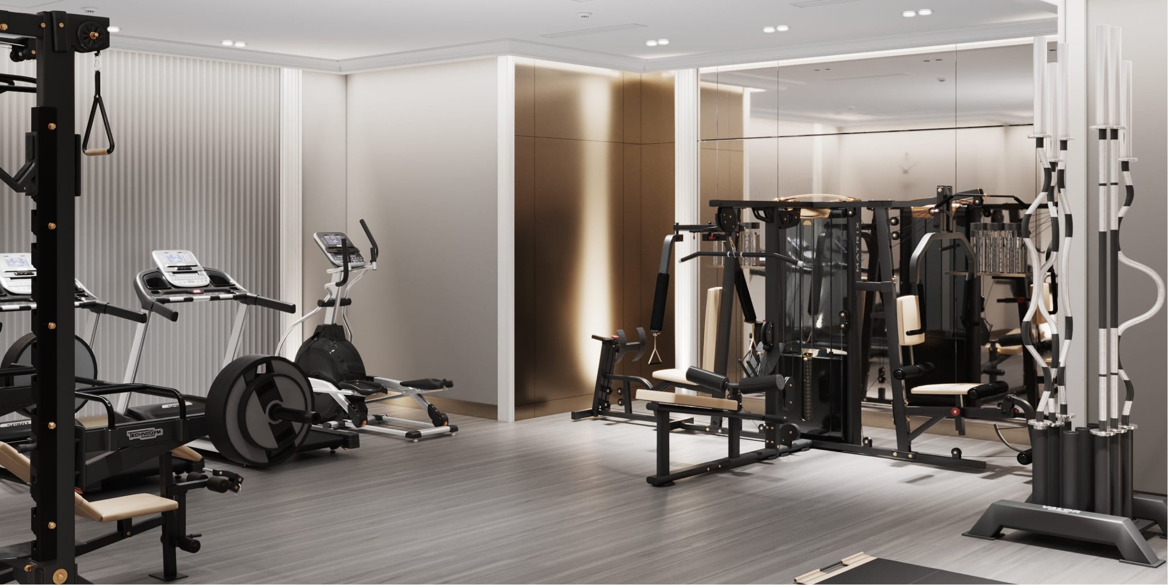 Зона кардио и силовых тренажёров